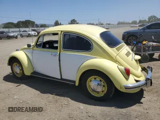 1969 Volkswagen Beetle with VIN 1191032049, listed as a Copart auction lot 55768275 with 6,077 mi miles and Salvage Title. Bid and sale history available at DreamBid. Image 2.
