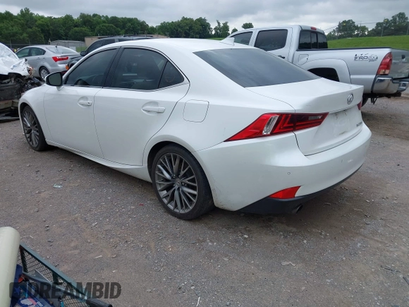 2015 Lexus IS 250 with VIN JTHBF1D24F5063783, listed as a IAAI auction lot 42496702 with 145,668 mi miles and . Bid and sale history available at DreamBid. Image 3.