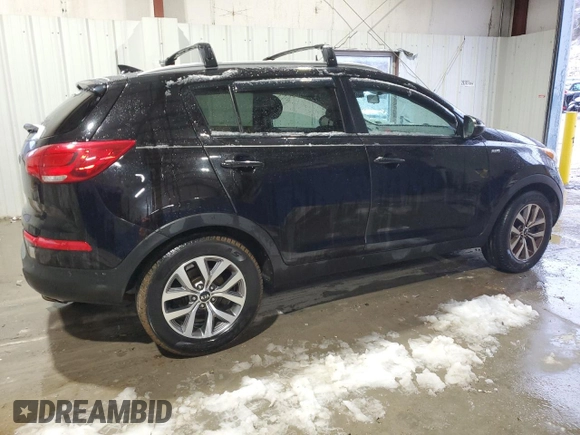 2015 Kia Sportage LX with VIN KNDPBCAC3F7770633, listed as a Copart auction lot 44580455 with 129,124 mi miles and Salvage Title. Bid and sale history available at carsss.com. Image 3.