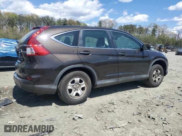 2015 Honda CR-V LX with VIN 2HKRM4H32FH621981, listed as a Copart auction lot 52135925 with 38,562 mi miles and Salvage Title. Bid and sale history available at DreamBid. Image 3.