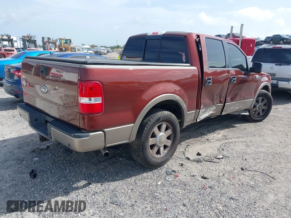 2005 Ford F-150 XLT with VIN 1FTPW12535KE05731, listed as a IAAI auction lot 42496388 with 210,545 mi miles and . Bid and sale history available at DreamBid. Image 4.