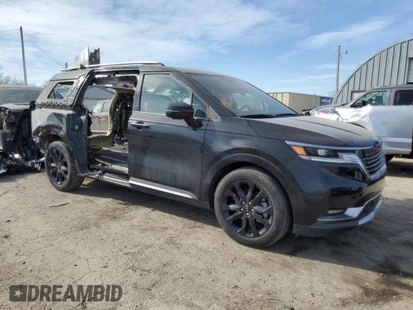 2024 Kia Carnival SX Prestige with VIN KNDNE5H37R6302284, listed as a Copart auction lot 49426315 with 29,591 mi miles and Salvage Title. Bid and sale history available at DreamBid. Image 4.