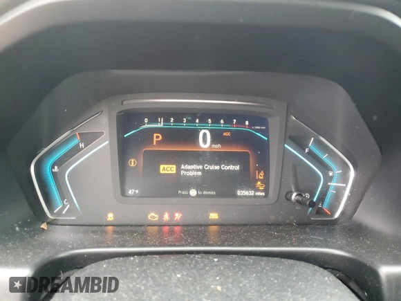 2019 Honda Odyssey EX-L with VIN 5FNRL6H70KB130948, listed as a Copart auction lot 52686395 with 35,632 mi miles and Salvage Title. Bid and sale history available at DreamBid. Image 9.