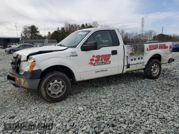 2013 Ford F-150 XL with VIN 1FTMF1CM7DKE41350, listed as a Copart auction lot 47526385 with 210,727 mi miles and Salvage Title. Bid and sale history available at carsss.com. Image 1.