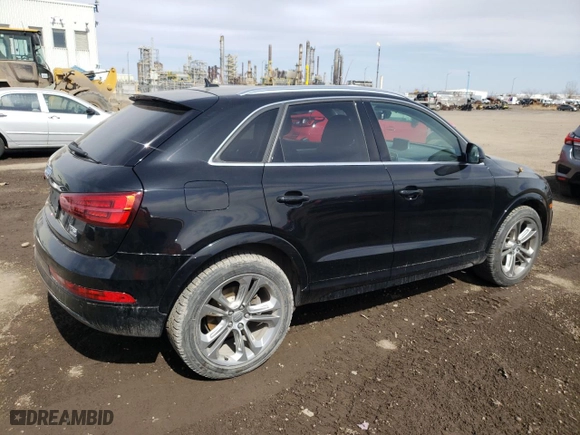 2018 Audi Q3 Premium Plus with VIN WA1JCCFS5JR028390, listed as a Copart auction lot 53043615 with 47,813 mi miles and Salvage Title. Bid and sale history available at carsss.com. Image 3.