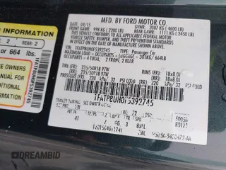 2015 Ford Mustang EcoBoost Premium with VIN 1FATP8UH0F5392745, listed as a IAAI auction lot 42268895 with 97,366 mi miles and . Bid and sale history available at DreamBid. Image 9.