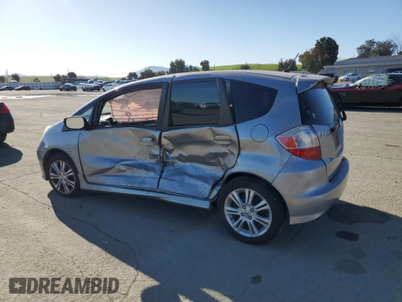 2009 Honda Fit Sport with VIN JHMGE88459S012456, listed as a Copart auction lot 51525845 with 59,142 mi miles and Salvage Title. Bid and sale history available at carsss.com. Image 2.
