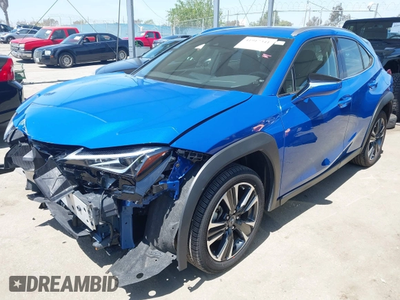 2022 Lexus UX with VIN JTHX3JBH0N2049742, listed as a IAAI auction lot 41917341 with 18,728 mi miles. Bid and sale history available at carsss.com. Image 20.