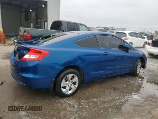 2013 Honda Civic Cpe LX with VIN 2HGFG3B58DH512365, listed as a Copart auction lot 85825034 with 0 mi miles and Salvage Title. Bid and sale history available at carsss.com. Image 3.