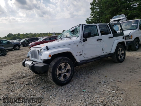 2018 Jeep Wrangler JK Unlimited Sahara with VIN 1C4BJWEG7JL856975, listed as a Copart auction lot 59562484 with 101,419 mi miles and Salvage Title. Bid and sale history available at carsss.com. Image 1.