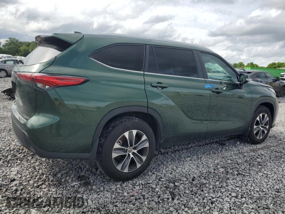 2023 Toyota Highlander L with VIN 5TDKDRBHXPS500758, listed as a Copart auction lot 58609615 with 45,653 mi miles and Salvage title. Bid and sale history available at DreamBid. Image 3.