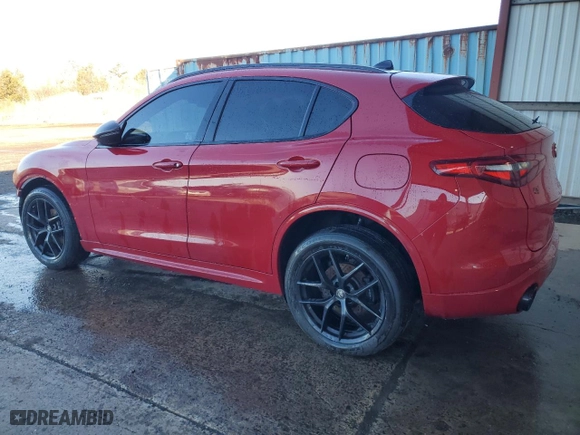 2020 Alfa Romeo Stelvio Ti with VIN ZASPAKBNXL7C97698, listed as a Copart auction lot 49292235 with 54,008 mi miles and Salvage Title. Bid and sale history available at carsss.com. Image 2.