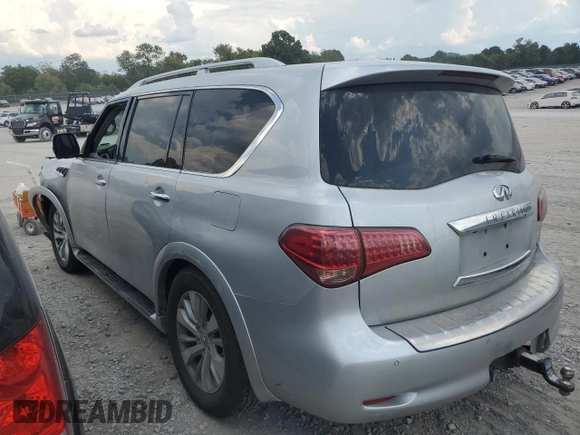 2017 Infiniti QX80 with VIN JN8AZ2NE0H9150244, listed as a Copart auction lot 69661914 with 0 mi miles and Salvage Title. Bid and sale history available at carsss.com. Image 2.