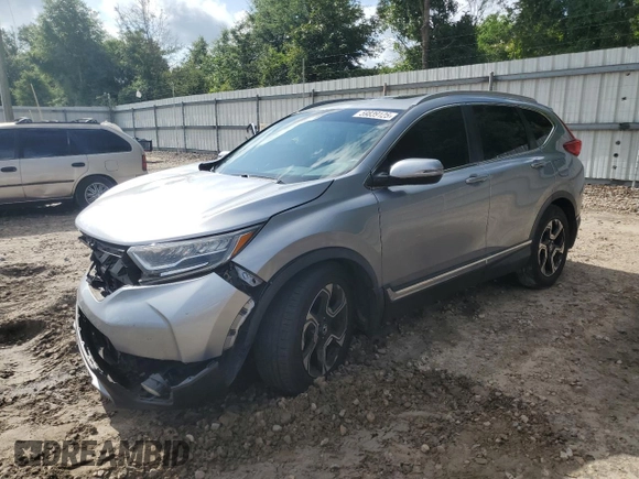 2018 Honda CR-V Touring with VIN 7FARW1H97JE036502, listed as a Copart auction lot 59839125 with 88,222 mi miles and Salvage title. Bid and sale history available at DreamBid. Image 1.