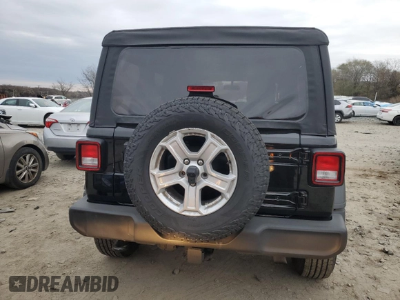 2023 Jeep Wrangler Sport S with VIN 1C4HJXDN1PW596242, listed as a Copart auction lot 82020314 with 30,061 mi miles and Salvage title. Bid and sale history available at DreamBid. Image 6.