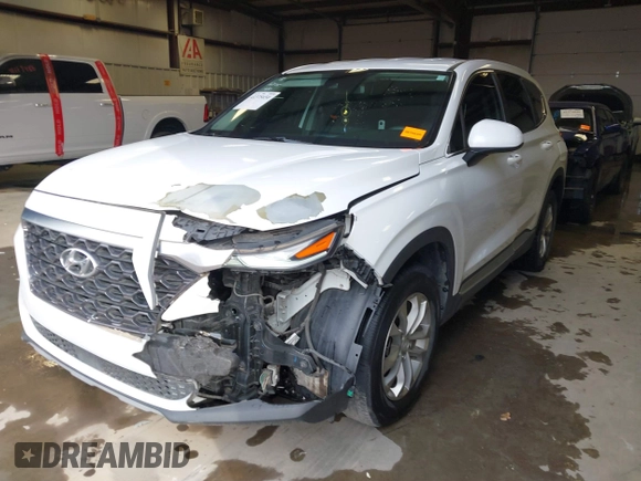 2019 Hyundai Santa Fe SE with VIN 5NMS23AD1KH063472, listed as a IAAI auction lot 41375650 with 64,496 mi miles and . Bid and sale history available at DreamBid. Image 18.
