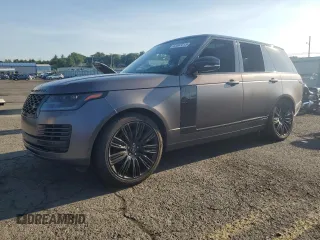 2021 Land Rover Range Rover P525 Westminster with VIN SALGS2SEXMA449885, listed as a Copart auction lot 62065315 with 52,038 mi miles and Salvage title. Bid and sale history available at DreamBid. Image 1.