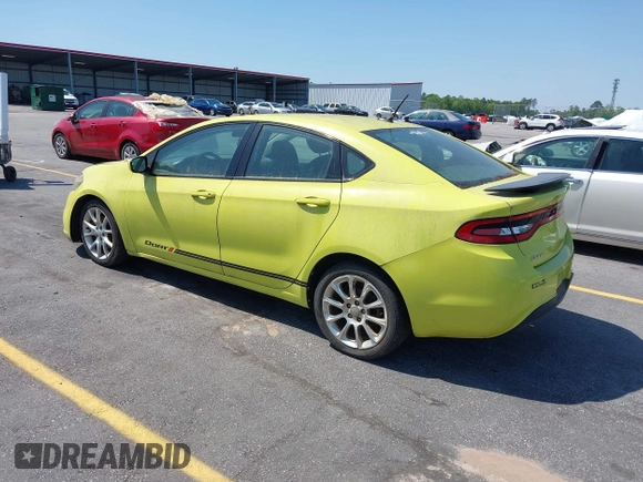 2013 Dodge Dart SXT with VIN 1C3CDFBA6DD175995, listed as a IAAI auction lot 41978901 with 197,608 mi miles. Bid and sale history available at carsss.com. Image 3.