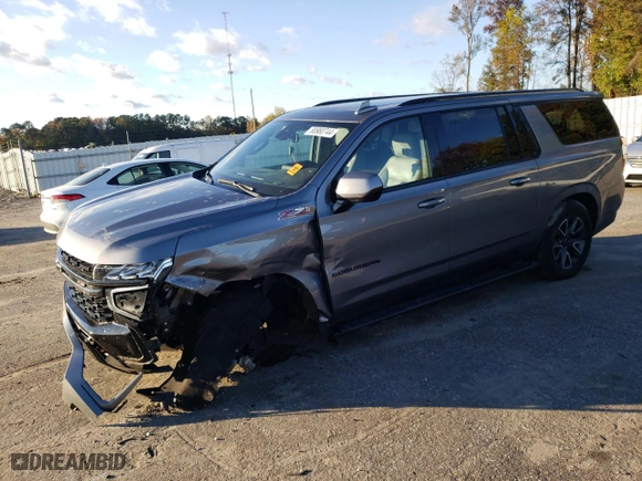2022 Chevrolet Suburban Z71 with VIN 1GNSKDKD8NR117510, listed as a Copart auction lot 80980744 with 77,519 mi miles and Salvage Title. Bid and sale history available at carsss.com. Image 1.
