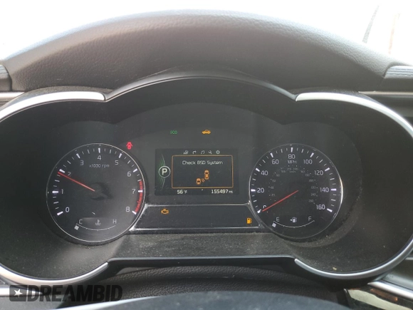 2015 Kia Optima SXL Turbo with VIN 5XXGR4A6XFG369616, listed as a Copart auction lot 54084065 with 155,497 mi miles and Salvage title. Bid and sale history available at DreamBid. Image 9.