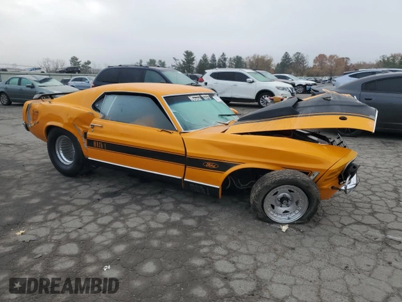 1970 Ford Mustang z VIN 0T02H149716, wystawiony jako Copart lot #78257704 z przebiegiem 3 658 mil mil oraz Szkoda całkowita • Salvage title. Historia ofert i sprzedaży dostępna na DreamBid. Obrazek 4.