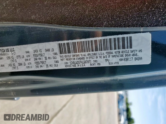 2017 Jeep Wrangler Unlimited Sport with VIN 1C4BJWDG7HL607071, listed as a Copart auction lot 63699585 with Not provided miles and Salvage title. Bid and sale history available at DreamBid. Image 14.