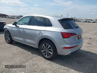 2024 Audi Q5 S line Premium with VIN WA1GAAFY9R2140669, listed as a IAAI auction lot 42092210 with 4,326 mi miles and . Bid and sale history available at DreamBid. Image 3.