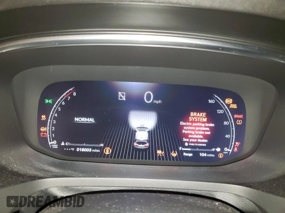2023 Acura MDX Advance with VIN 5J8YE1H80PL038519, listed as a Copart auction lot 42136045 with 18,003 mi miles and Salvage title. Bid and sale history available at DreamBid. Image 9.