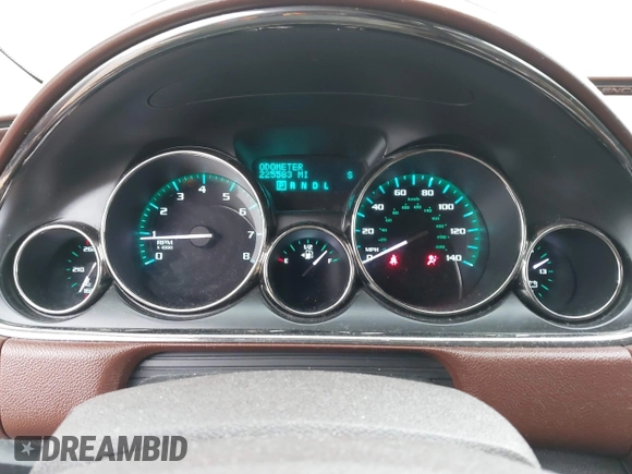 2014 Buick Enclave Leather with VIN 5GAKRBKD3EJ262561, listed as a IAAI auction lot 41972245 with 225,583 mi miles and . Bid and sale history available at DreamBid. Image 7.