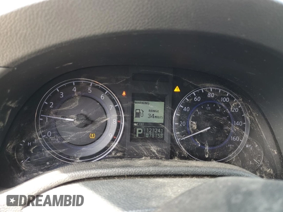 2013 Infiniti G37 x with VIN JN1CV6AR1DM354738, listed as a Copart auction lot 43964115 with 123,241 mi miles and Non Repairable. Bid and sale history available at DreamBid. Image 9.