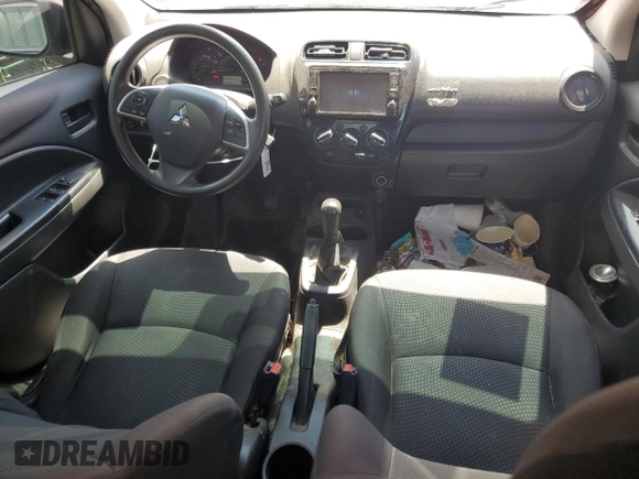 2019 Mitsubishi Mirage ES with VIN ML32F3FJ4KHF13299, listed as a Copart auction lot 58901695 with 58,644 mi miles and Salvage title. Bid and sale history available at DreamBid. Image 8.
