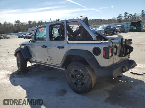 2020 Jeep Wrangler Unlimited Sport with VIN 1C4HJXDN9LW155470, listed as a Copart auction lot 50801215 with Not provided miles and Salvage title. Bid and sale history available at DreamBid. Image 2.