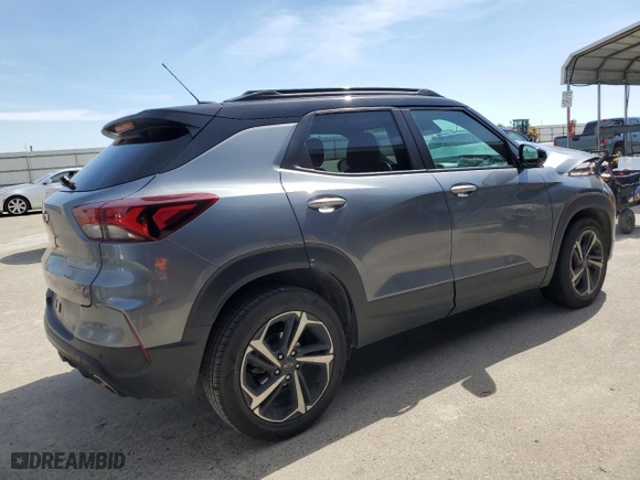 2021 Chevrolet TrailBlazer RS with VIN KL79MTSL1MB093364, listed as a Copart auction lot 49004075 with 69,734 mi miles and Salvage Title. Bid and sale history available at carsss.com. Image 3.