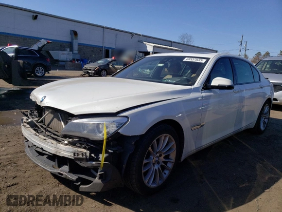 2014 BMW 7 Series 740Li xDrive with VIN WBAYF4C50ED281830, listed as a Copart auction lot 48557035 with 129,497 mi miles and Salvage Title. Bid and sale history available at carsss.com. Image 1.