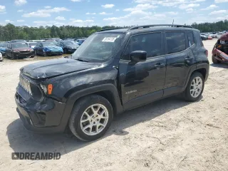 2020 Jeep Renegade Latitude with VIN ZACNJABB2LPL79764, listed as a Copart auction lot 55154135 with 79,101 mi miles and Salvage Title. Bid and sale history available at carsss.com. Image 1.