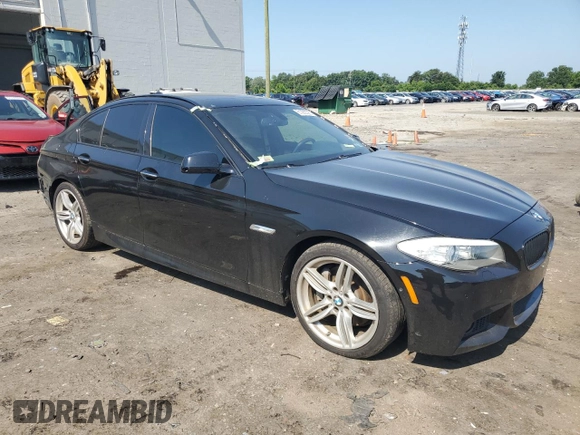 2013 BMW 5 Series 535i with VIN WBAFR7C54DC827808, listed as a Copart auction lot 61285525 with 120,274 mi miles and Salvage title. Bid and sale history available at DreamBid. Image 4.