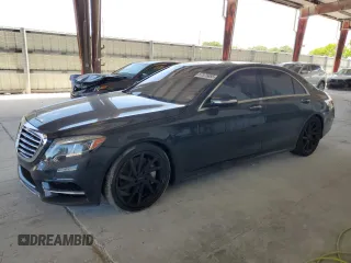 2015 Mercedes-Benz S 550 with VIN WDDUG8FBXFA197675, listed as a Copart auction lot 57575885 with 101,462 mi miles and Salvage title. Bid and sale history available at DreamBid. Image 1.