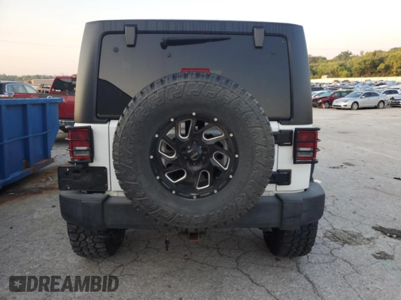 2017 Jeep Wrangler Unlimited Sport with VIN 1C4BJWDG8HL557698, listed as a Copart auction lot 61863415 with 94,335 mi miles and Salvage title. Bid and sale history available at DreamBid. Image 6.
