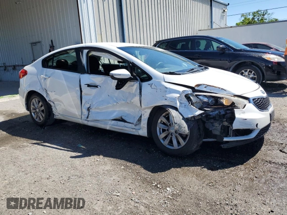 2016 Kia Forte LX with VIN KNAFX4A61G5584144, listed as a Copart auction lot 49618955 with 108,043 mi miles and Salvage Title. Bid and sale history available at carsss.com. Image 4.