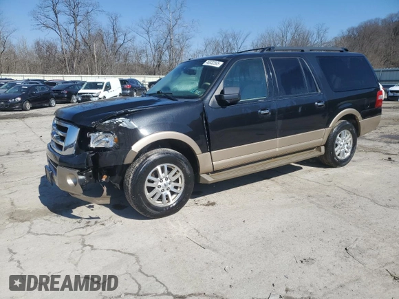 2014 Ford Expedition Max XLT with VIN 1FMJK1J51EEF32913, listed as a Copart auction lot 46832565 with 142,803 mi miles and Salvage title. Bid and sale history available at DreamBid. Image 1.