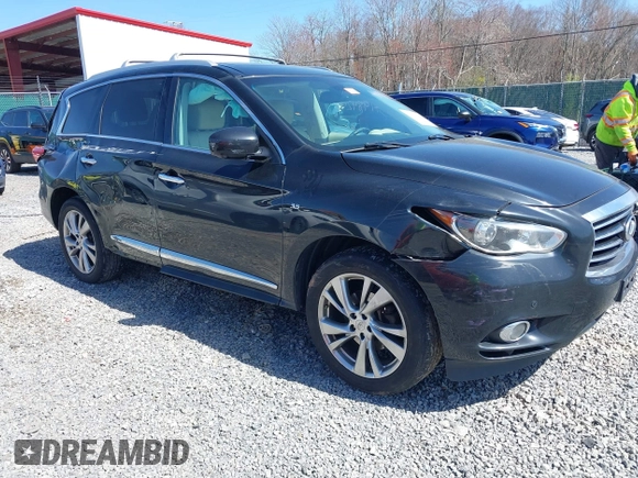 2015 Infiniti QX60 with VIN 5N1AL0MM9FC536554, listed as a IAAI auction lot 41984292 with 160,808 mi miles and . Bid and sale history available at DreamBid. Image 1.