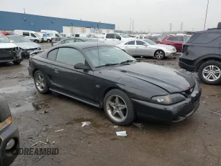 1995 Ford Mustang GT with VIN 1FALP42T6SF280181, listed as a Copart auction lot 43756215 with 57,522 mi miles and Salvage title. Bid and sale history available at DreamBid. Image 4.
