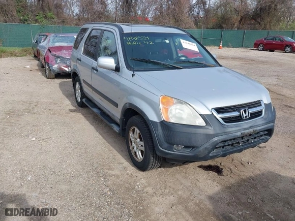 2003 Honda CR-V EX with VIN SHSRD78893U138102, listed as a IAAI auction lot 41948534 with 253,944 mi miles. Bid and sale history available at carsss.com. Image 1.