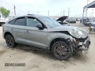 2023 Audi SQ5 Sportback Prestige with VIN WA134AFY1P2021694, listed as a Copart auction lot 57424484 with Not Provided miles and Salvage Title. Bid and sale history available at DreamBid. Image 4.