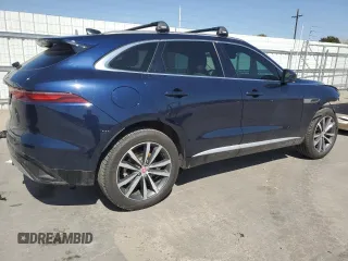 2022 Jaguar F-Pace S with VIN SADCJ2EXXNA701629, listed as a Copart auction lot 51837075 with 33,089 mi miles and Salvage title. Bid and sale history available at DreamBid. Image 3.
