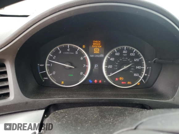 2013 Acura ILX Hybrid Technology with VIN 19VDE3F78DE301162, listed as a Copart auction lot 49746195 with 92,399 mi miles and Salvage Title. Bid and sale history available at DreamBid. Image 9.