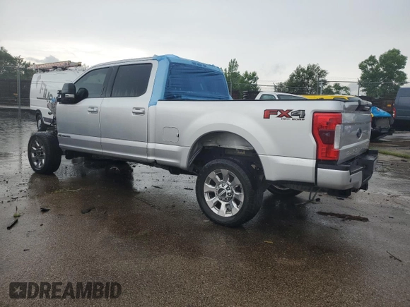2017 Ford F-250 Lariat with VIN 1FT7W2BT9HEB34178, listed as a Copart auction lot 56340805 with Not provided miles and Salvage title. Bid and sale history available at DreamBid. Image 2.