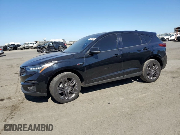 2020 Acura RDX w/A-Spec Pkg with VIN 5J8TC1H67LL000651, listed as a Copart auction lot 75904824 with 53,986 mi miles and Clean title. Bid and sale history available at DreamBid. Image 1.