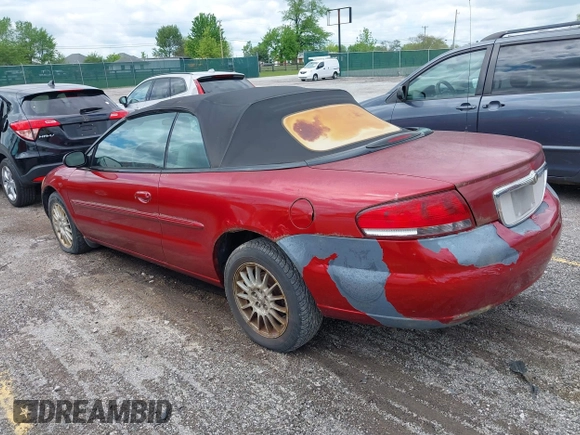 2005 Chrysler Sebring Touring with VIN 1C3EL55RX5N690534, listed as a IAAI auction lot 42131349 with 120,040 mi miles and . Bid and sale history available at DreamBid. Image 3.