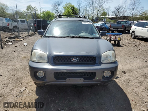 2001 Hyundai Santa Fe GLS with VIN KM8SC83D41U069325, listed as a Copart auction lot 54377815 with 51,574 mi miles and Clean Title. Bid and sale history available at carsss.com. Image 5.